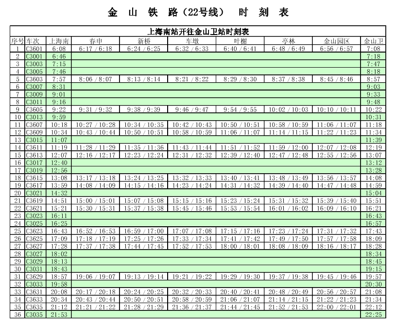 金山火车最新时刻表详解，探讨与观点阐述